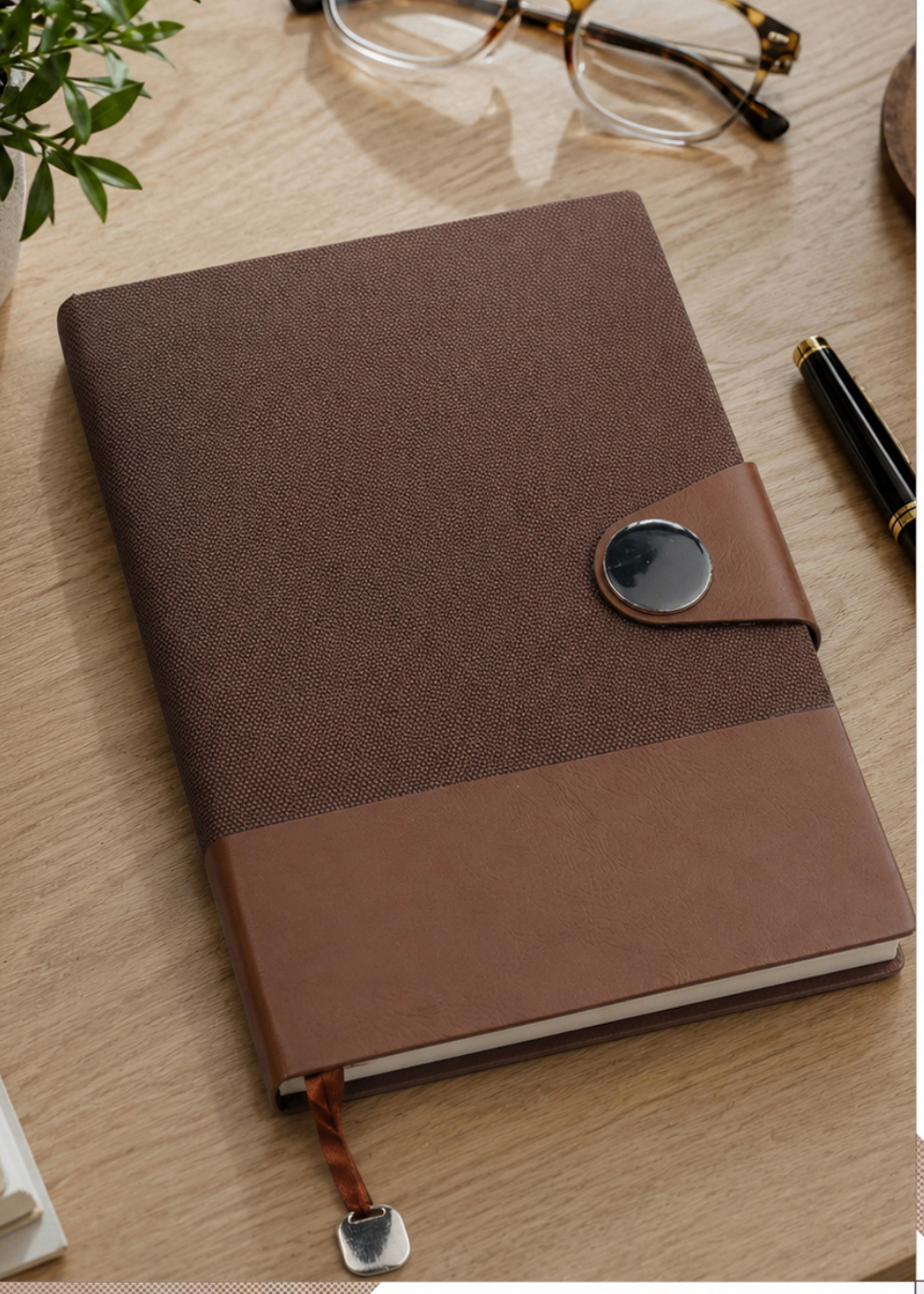 V-736 Signature Stitched Edge Corporate Journal